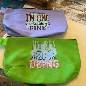 Hot off the press! Set of 2 make-up bags, NWOT